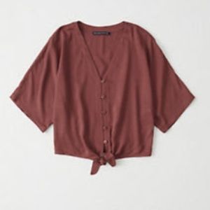 NEW! Abercrombie Tie-Front Top